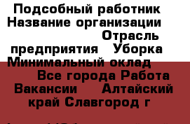 Подсобный работник › Название организации ­ Fusion Service › Отрасль предприятия ­ Уборка › Минимальный оклад ­ 17 600 - Все города Работа » Вакансии   . Алтайский край,Славгород г.